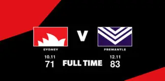 FULL TIME: Sydney vs Fremantle – Preliminary Finals, 2026 LIVE: Sydney vs Fremantle – Preliminary Finals, 2026