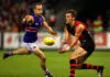 Essendon appoint new head of development MELBOURNE, AUSTRALIA - MAY 28: Brent Prismall of the Bombers handballs under pressure from Daniel Cross of the Bulldogs during the round 10 AFL match between the Essendon Bombers and the Western Bulldogs at Etihad Stadium on May 28, 2010 in Melbourne, Australia. (Photo by Mark Dadswell/Getty Images)
