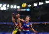 Western Bulldogs confirm two re-signings of emergeing AFL prospects MELBOURNE, AUSTRALIA - JULY 25: Dion Prestia of the Tigers and Jedd Busslinger of the Bulldogs compete for the ball during the round 20 AFL match between Western Bulldogs and Richmond Tigers at Marvel Stadium, on July 25, 2026, in Melbourne, Australia. (Photo by Morgan Hancock/Getty Images)