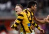 AFL Finals trend raises fresh doubts over the value of finishing in the top four PERTH, AUSTRALIA - SEPTEMBER 03: James Sicily of the Hawks celebrates during the 2026 AFL First Qualifying Final between the Fremantle Dockers and the Hawthorn Hawks at Optus Stadium on September 3, 2026 in Perth, Australia. (Photo by Michael Willson/AFL Photos via Getty Images)