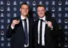 2026 VFL Awards: J.J. Liston Trophy, Fothergill-Round-Mitchell Medal, Lambert-Pearce Medal, Team of the Year and more MELBOURNE, AUSTRALIA - SEPTEMBER 14: George Stevens from Geelong and Trent Mynott from Frankston are joint winners of the J.J. Liston Trophy - VFL Best and Fairest during the 2026 VFL and VFLW Awards at the Crown Palladium on September 14th, 2026 in Melbourne, Australia. (Photo by Morgan Hancock/AFL Photos via Getty Images)