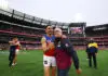 Brisbane triple premiership coach gives latest future update MELBOURNE, AUSTRALIA - SEPTEMBER 26: Charlie Cameron of the Lions and Chris Fagan, Senior Coach of the Lions celebrate victory after winning the AFL Grand Final match between Fremantle Dockers and Brisbane Lions at Melbourne Cricket Ground, on September 26, 2026, in Melbourne, Australia. (Photo by Morgan Hancock/AFL Photos/via Getty Images)