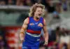 Cody Weightman talks football mortality, return to the AFL and his Mini Me at the Bulldogs MELBOURNE, AUSTRALIA - AUGUST 28: Cody Weightman of the Bulldogs celebrates a goal during the 2026 AFL Second Wildcard Final between the Western Bulldogs and the Collingwood Magpies at the Melbourne Cricket Ground on August 28, 2026 in Melbourne, Australia. (Photo by Michael Willson/AFL Photos via Getty Images)