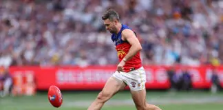 Brisbane triple premiership tall, Irish utility confirms AFL future MELBOURNE, AUSTRALIA - SEPTEMBER 26: Conor McKenna of the Lions kicks during the AFL Grand Final match between Fremantle Dockers and Brisbane Lions at Melbourne Cricket Ground, on September 26, 2026, in Melbourne, Australia. (Photo by Cameron Spencer/AFL Photos/via Getty Images)