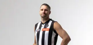 Collingwood recruit’s EIGHT connections that sealed Pies move Collingwood forward Jesse Hogan. Credit: Collingwood FC
