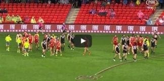 Tom Lynch loses guernsey in half time melee