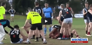VIDEO: Country footballer breaks his neck