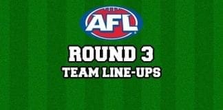 Round 3 Team Line-Ups