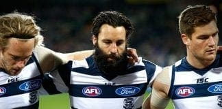 Jimmy Bartel out of side to face Lions