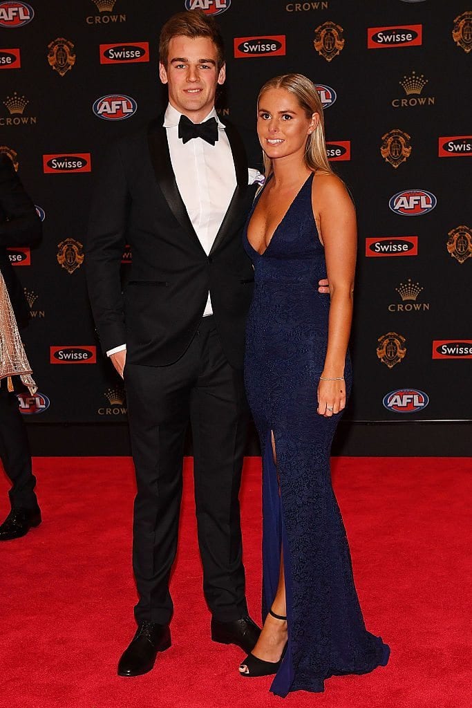 arrives ahead of the 2016 Brownlow Medal at Crown Entertainment Complex on September 26, 2016 in Melbourne, Australia.