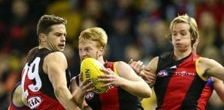 Essendon young gun Aaron Francis injures ankle in intra-club match