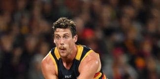 Adelaide defender's day ends early with hamstring injury