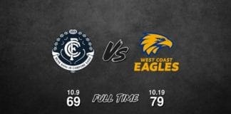 Carlton vs West Coast - Round 5, 2018