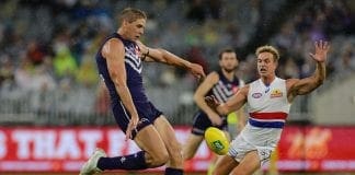 WATCH: Tallest player in league chases smallest
