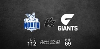 North Melbourne vs GWS - Round 9, 2018