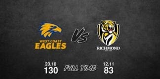 West Coast vs Richmond - Round 9, 2018