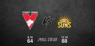 Sydney vs Gold Coast - Round 18, 2018