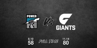 Port Adelaide vs GWS - Round 18, 2018