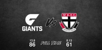 GWS vs St Kilda - Round 19, 2018