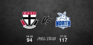 St Kilda vs North Melbourne - Round 23, 2018