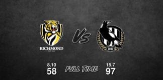 Richmond vs Collingwood - Preliminary Finals, 2018
