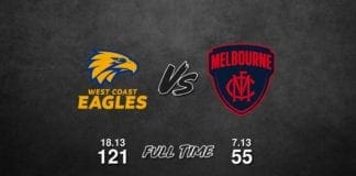 West Coast vs Melbourne - Preliminary Finals, 2018