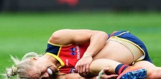 Erin Phillips suffers serious knee injury in AFLW Grand Final