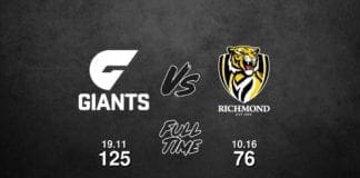 FULL TIME: GWS vs Richmond - Round 3, 2019