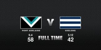 Port Adelaide vs Geelong - Finals Week 1, 2020