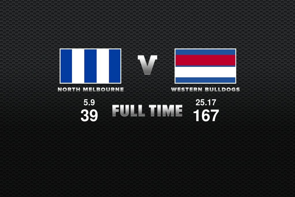 Full Time North Melbourne Vs Bulldogs Round 3 2021 Afl News Zero Hanger