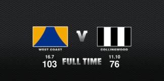 FULL TIME: West Coast vs Collingwood - Round 5, 2021