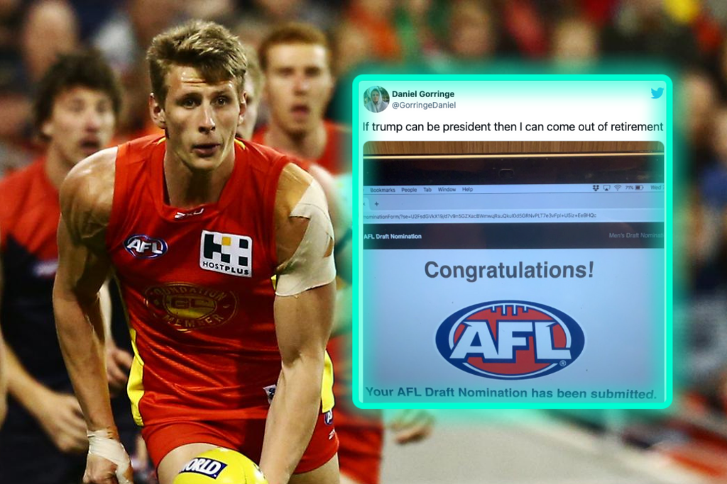 It is NOT a joke! Daniel Gorringe explains midseason draft nomination AFL News Zero Hanger