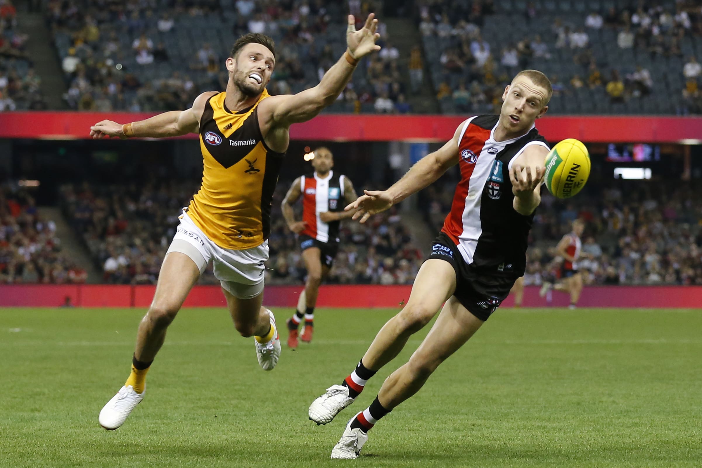 St Kilda's Callum Wilkie is on the verge of 50 AFL games