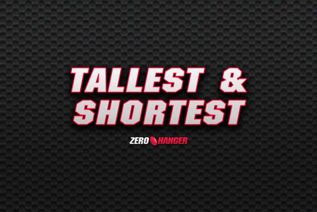 Tallest & Shortest AFL 2023 Player Heights Zero Hanger