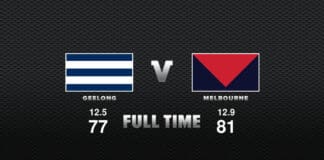FULL TIME: Geelong vs Melbourne - Round 23, 2021