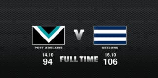 FULL TIME: Port Adelaide vs Geelong - Round 19, 2022