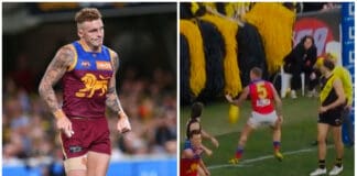 AFL penalises Lions veteran Mitch Robinson for 'flipping the bird'