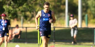 Melbourne coach Simon Goodwin denies Steven May "cheat" calls, weighs in on defender's availability