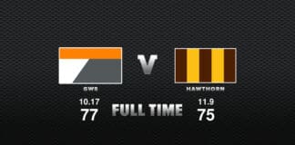 FULL TIME: GWS vs Hawthorn - Round 5, 2023
