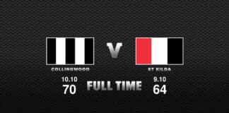FULL TIME: Collingwood vs St Kilda - Round 5, 2023