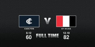 FULL TIME: Carlton vs St Kilda - Round 6, 2023