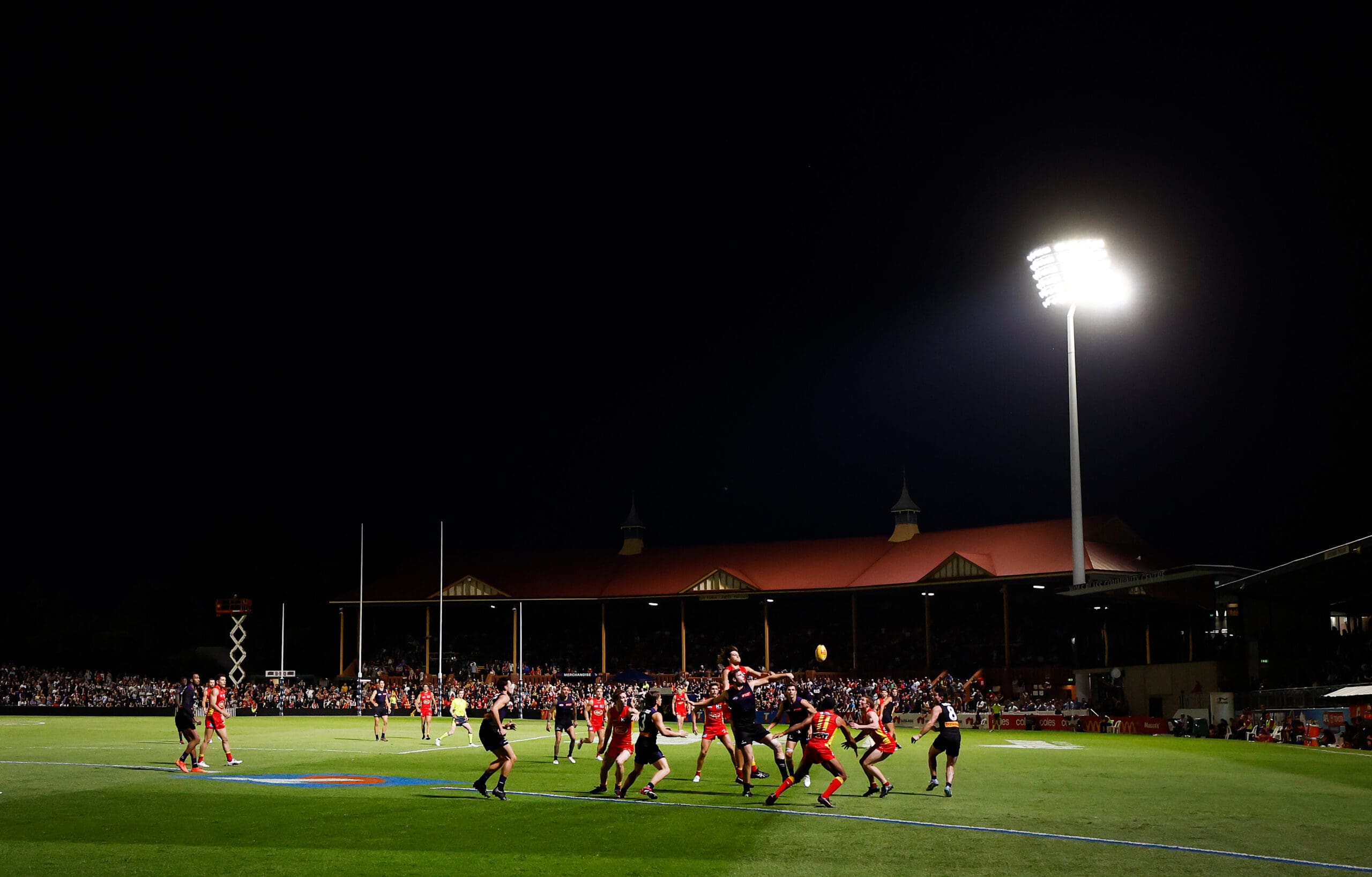 The Suns leave the field after a win during the 2023 AFL Round 12 News Photo - Getty Images