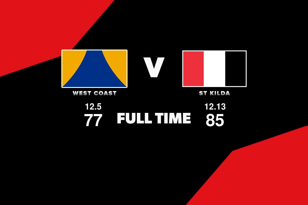 FULL TIME West Coast vs St Kilda Round 16, 2023 AFL News Zero Hanger