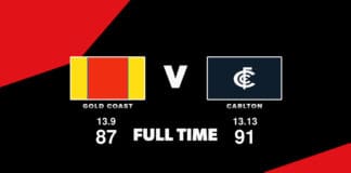 FULL TIME: Gold Coast vs Carlton - Round 23, 2023