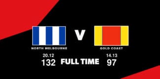 FULL TIME: North Melbourne vs Gold Coast - Round 24, 2023