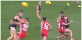 AFL MRO: GWS forward Brent Daniels facing nervous after being reported for high bump