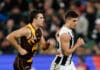 Tagging Hawk Finn Maginness reveals recipe for combating lethal Pie Nick Daicos