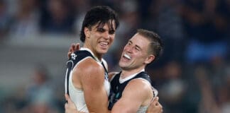 Carlton recruit Elijah Hollands injured in Fremantle clash