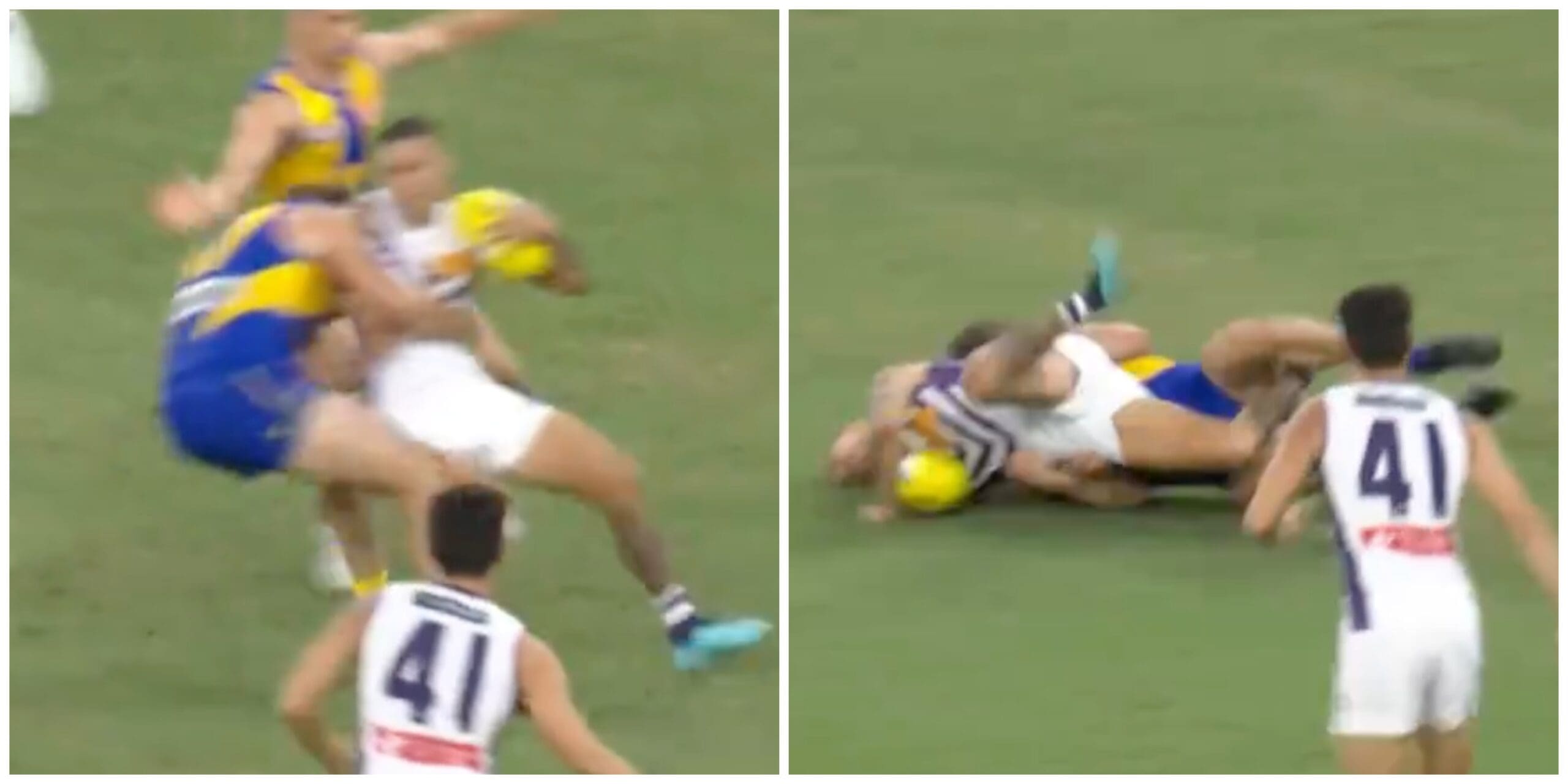 AFL Tribunal: West Coast's Tom Barrass learns fate for dangerous tackle ...