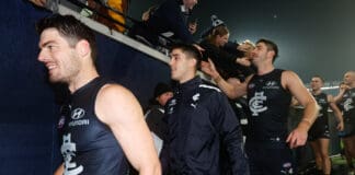 Downed Blue sours "impressive" night as Voss looks at the "positives" of one-point win